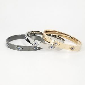 NWT Trendy Evil Eye Stainless Steel Cuff Bracelet
